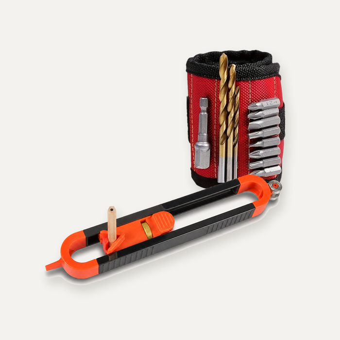 Duo du bricoleur : traceur de profil et bracelet magnétique